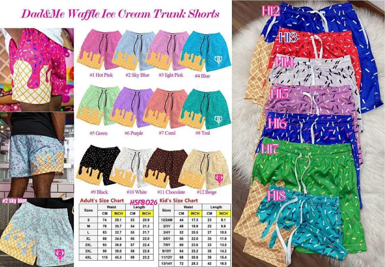 Ice Cream Drip Shorts