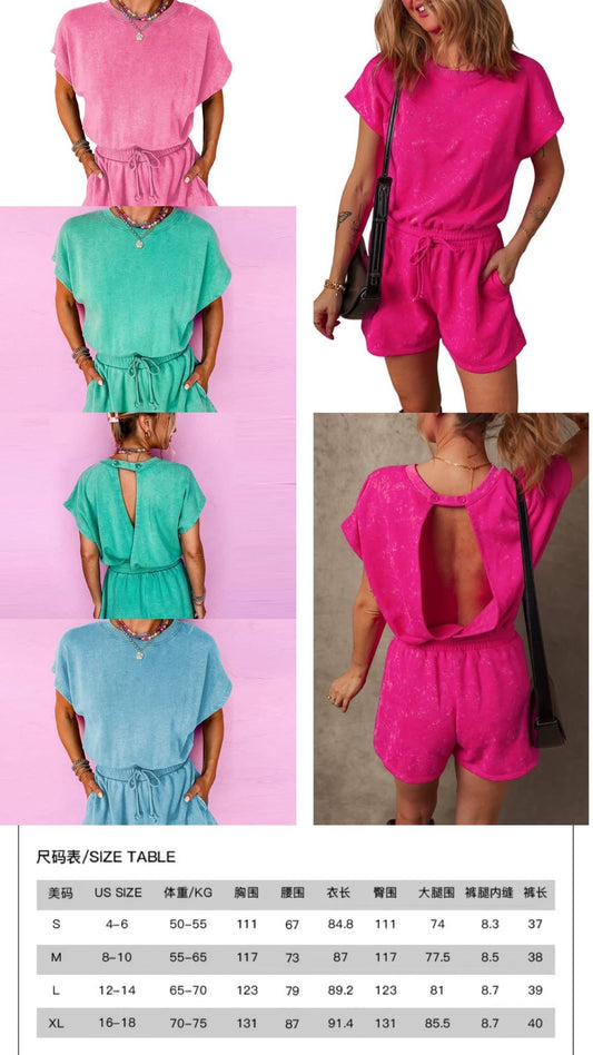 Open Back Romper