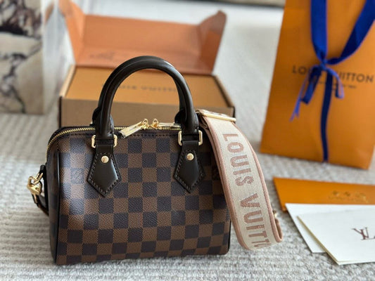 Speedy Checkered Bag