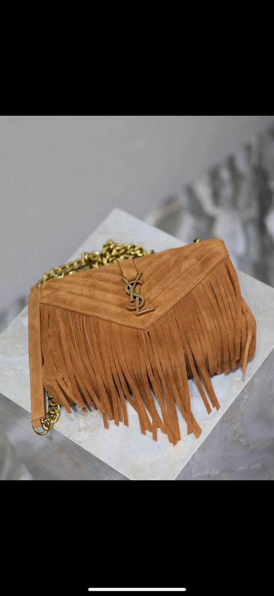 Leather Fringe Bag