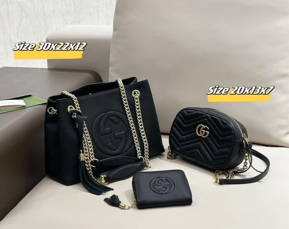 GG Black Set With Chain