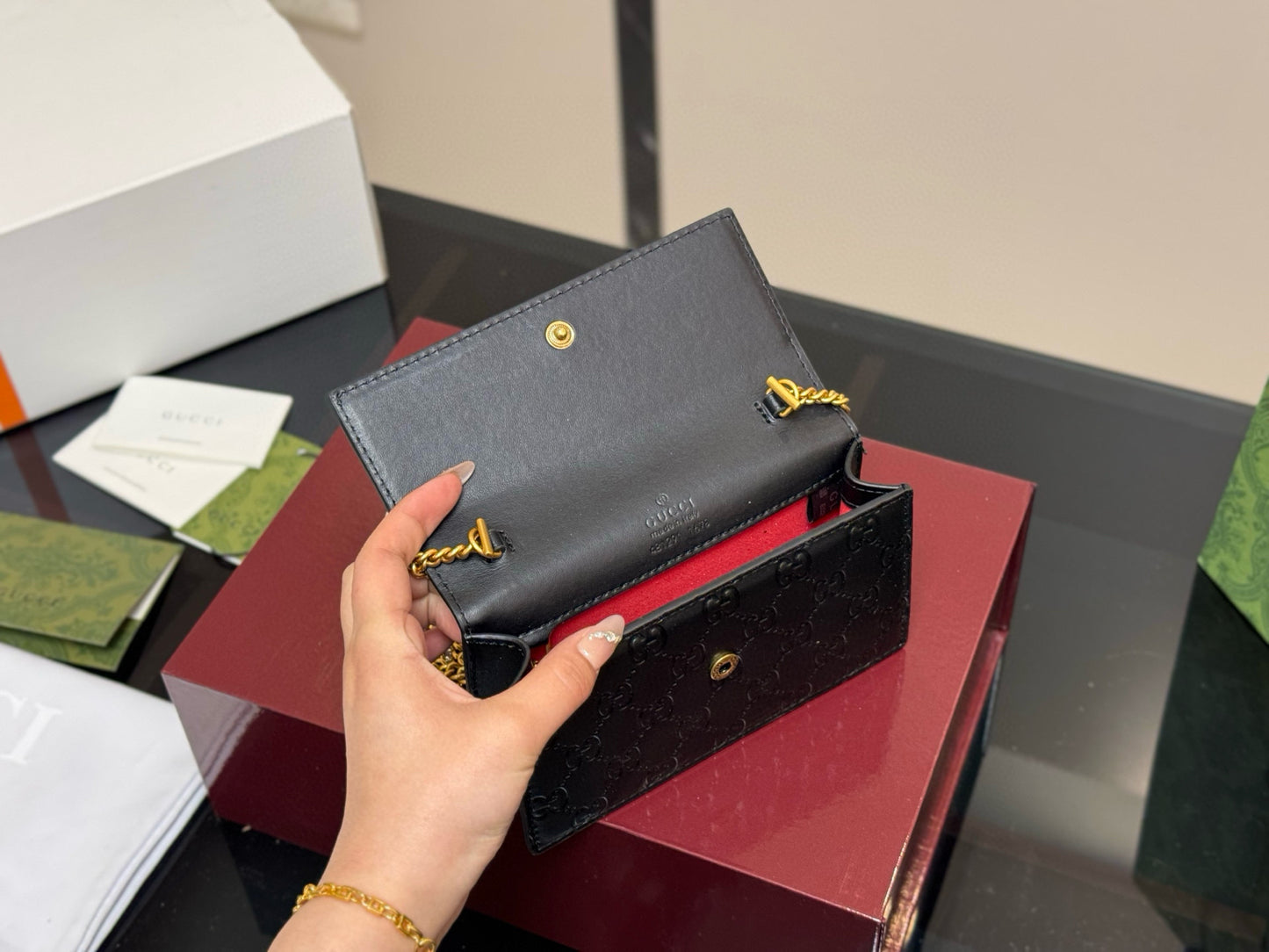 Black Cherry Off Shoulder Bag